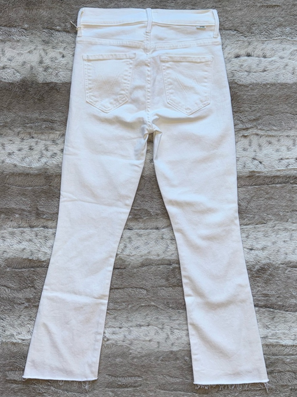 NWOT💕MOTHER LiL’ The Insider Crop Step Fray Jeans Size 27 - Picture 5 of 16